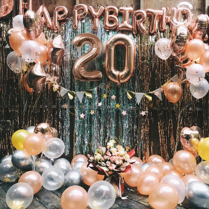 20th birthday party decorations aesthetic