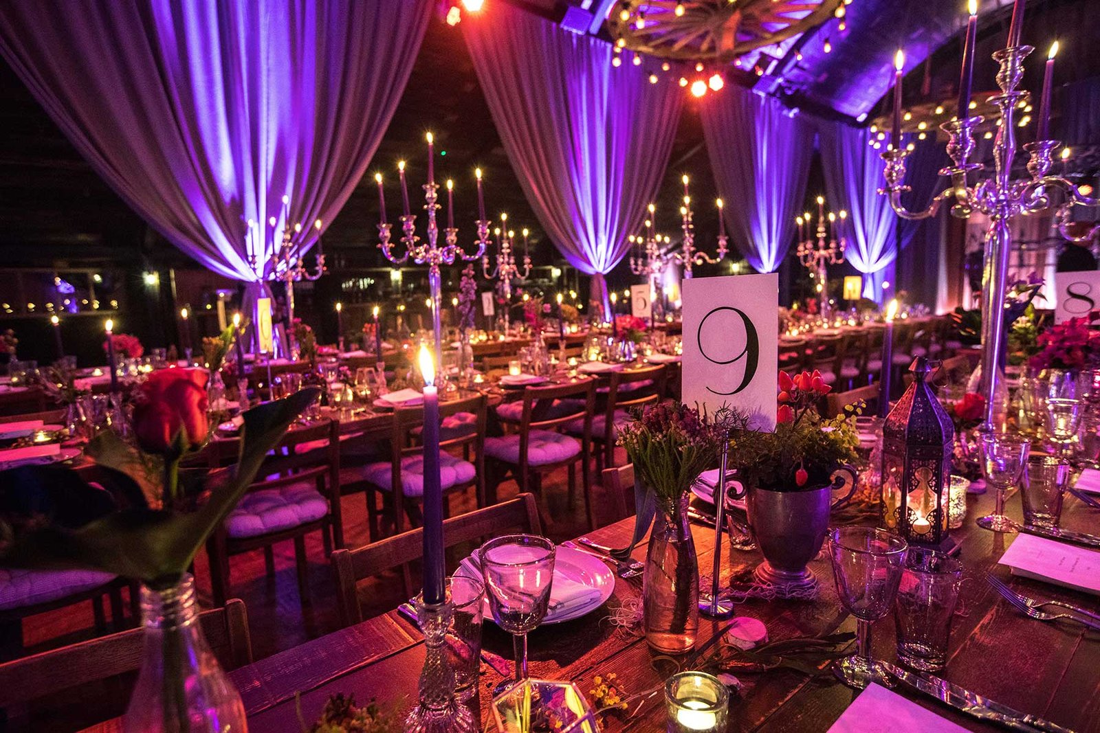 glam birthday​ party ​lighting