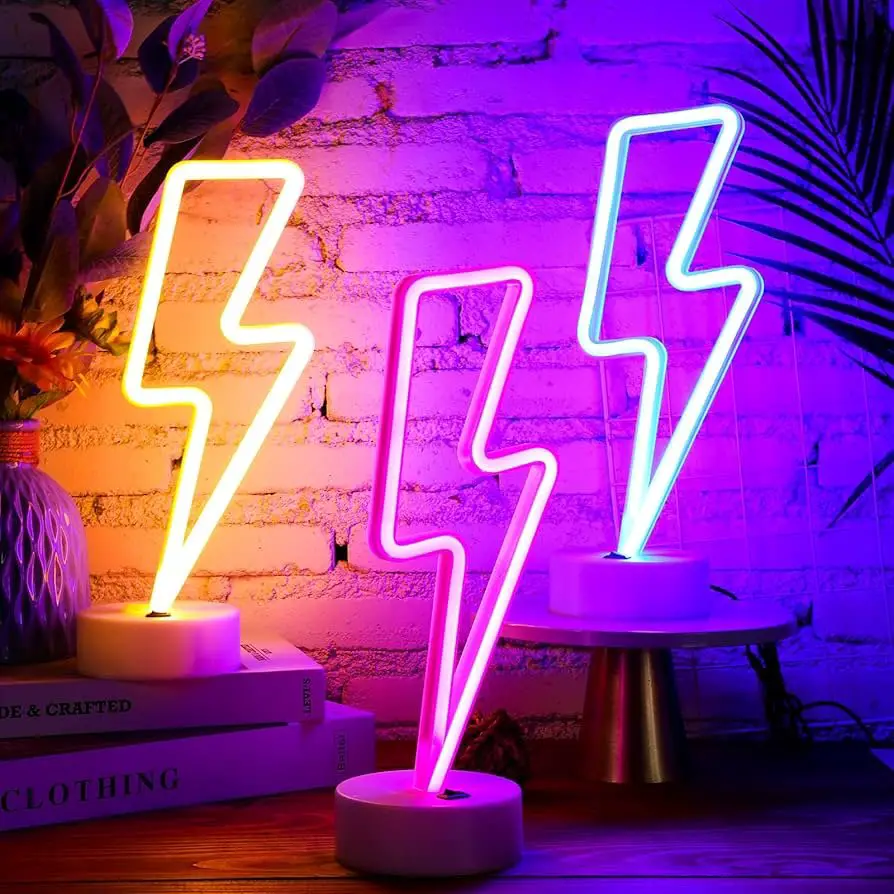 LED party lights and​ neon sign decor ideas