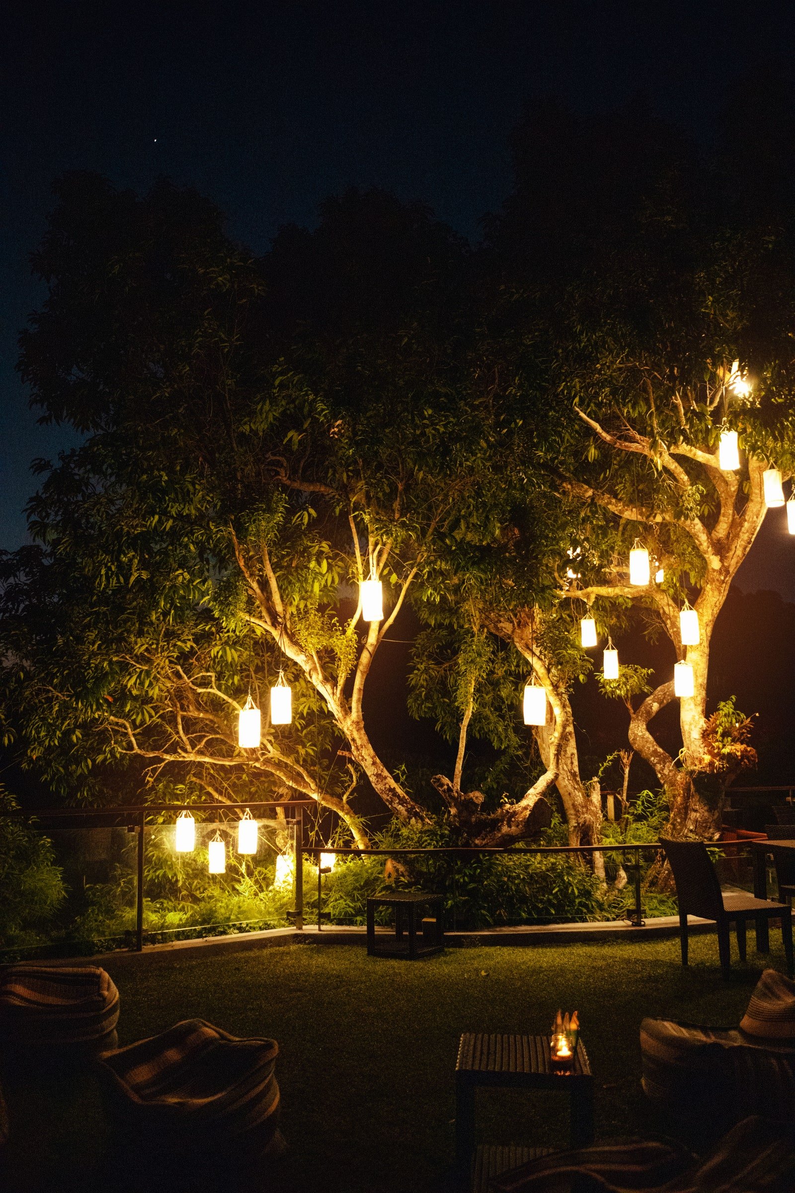 outdoor party decorations backyard night‍ lights