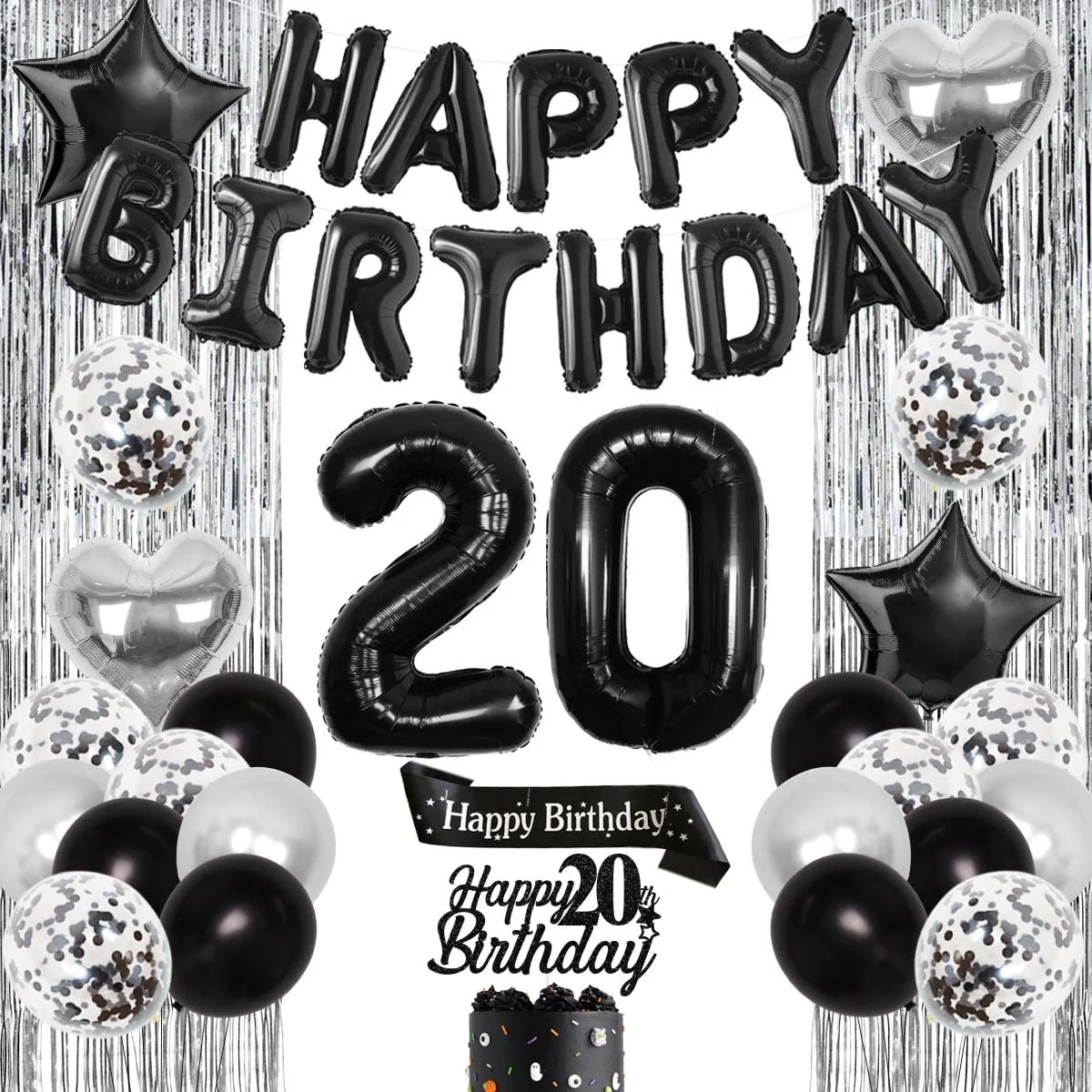 trendy 20th birthday party decorations